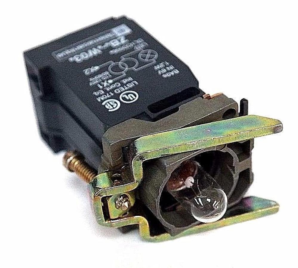 Used LOT OF 2 NIB TELEMECANIQUE ZB4BW031 LAMP MODULE 37165 W/ CONTACT