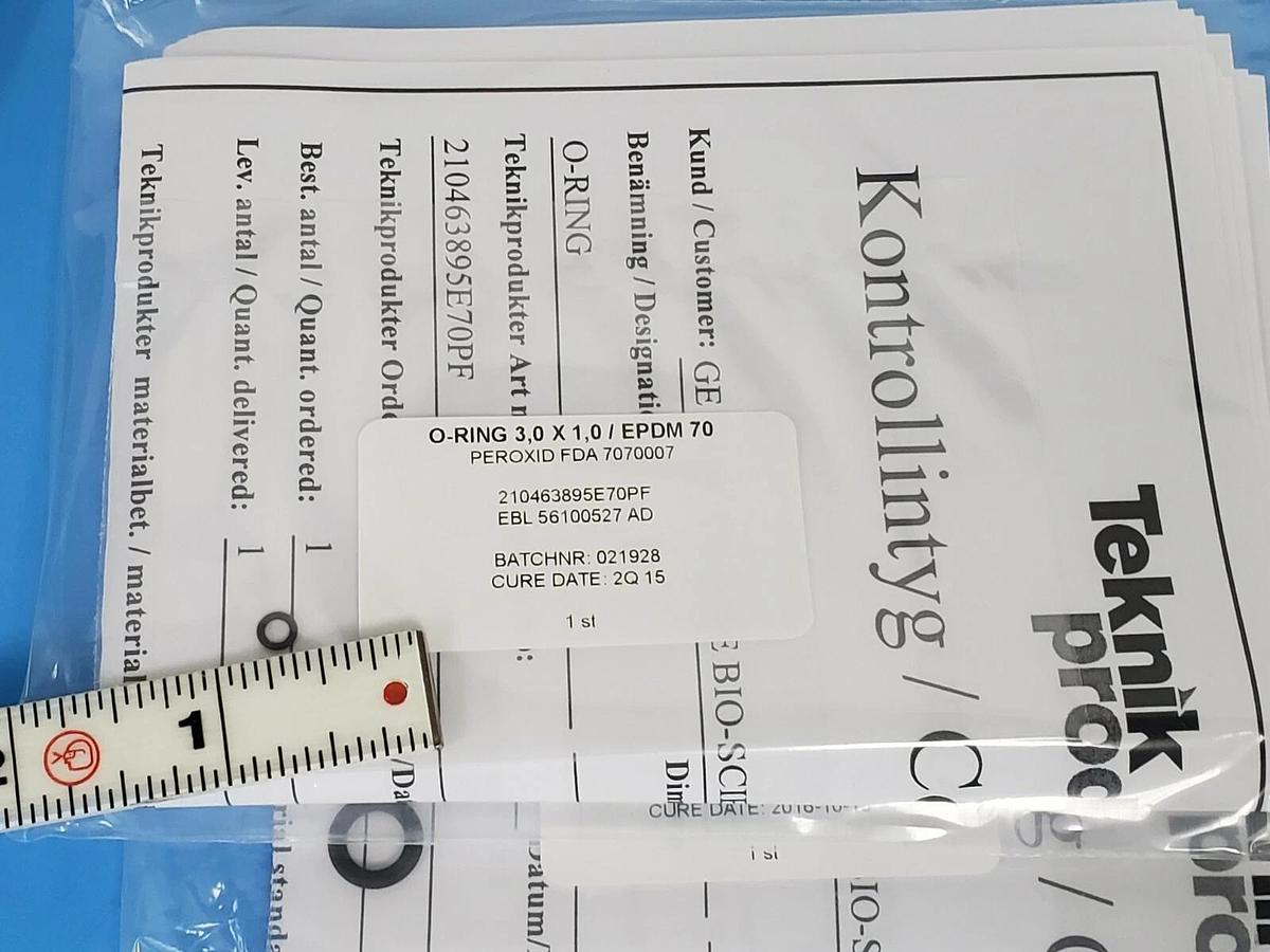 Used NEW GE HEALTHCARE EBL-44058406-AB O-RING KIT FOR UV-CELL ID 6mm 44-0584-06