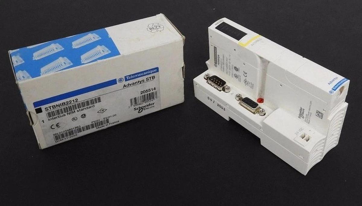 Used NIB TELEMECANIQUE STBNIB2212 INTERBUS NIM STANDARD, 205514, PV: 01, SV: 01.00