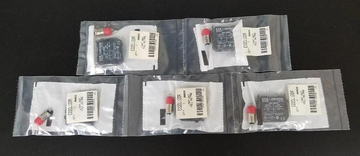 Used LOT OF 5 NEW EATON CUTLER-HAMMER E22DE DIRECT VOLTGE UNIT FOR LED/NEON BULB