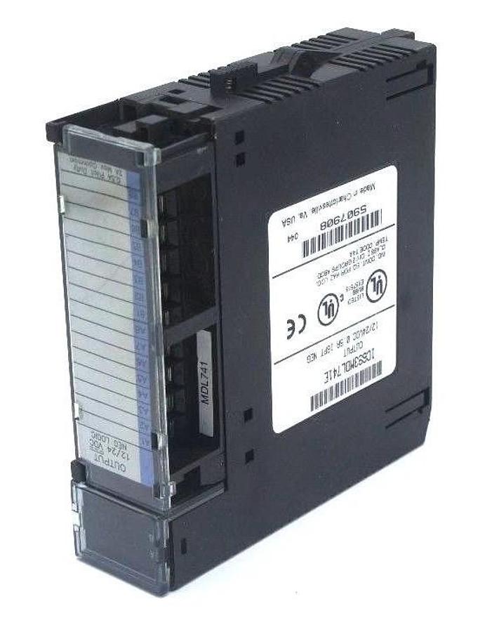 Used GE FANUC IC693MDL741E OUTPUT MODULE 12/24VDC, 0.5A, 16PT NEG