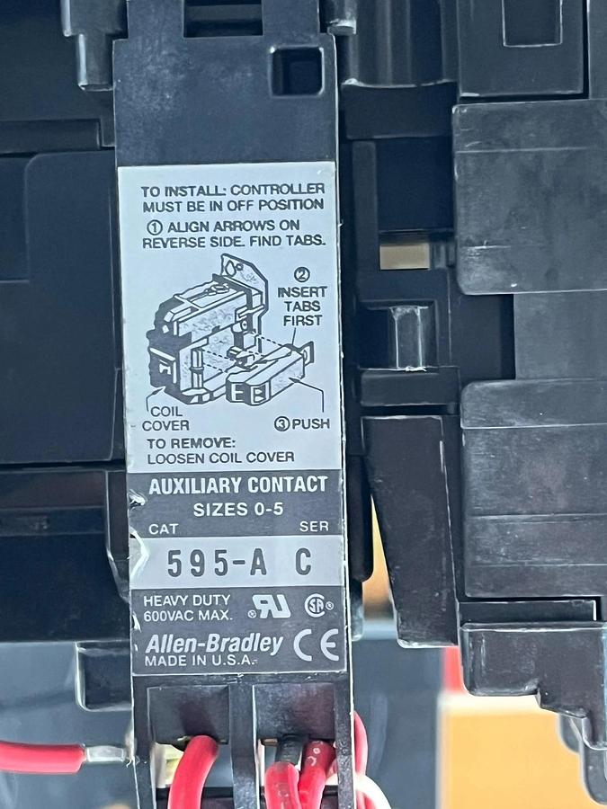 Used Allen-Bradley 2113B-BDBD-21-39CA Size 1 FVNR MCC Bucket