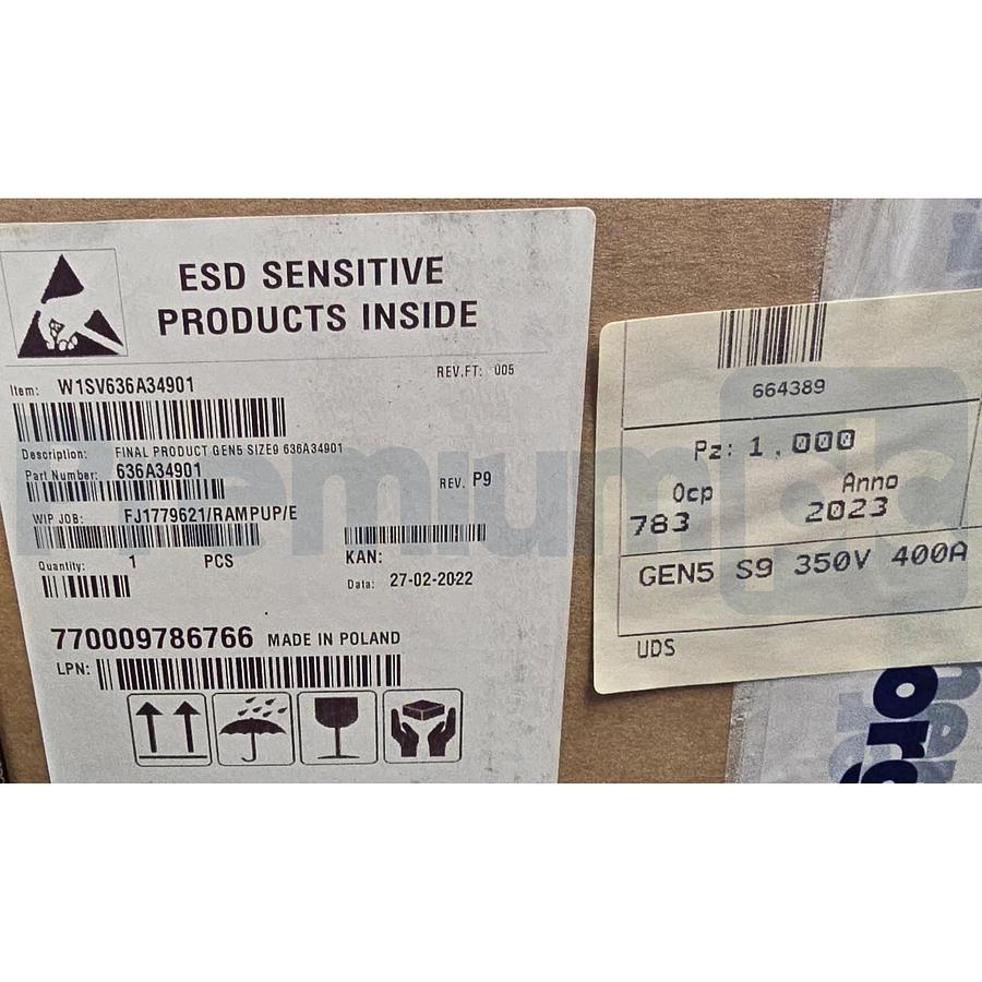 Used BorgWarner 636A34901 F/W V1.3 Sevcon Gen5 Size 9 Motor Controller | 350VDC 400A