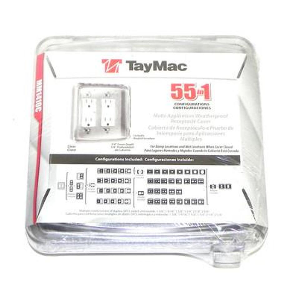 BOX OF 10 NEW TAYMAC MM1410C 55-IN-1 WEATHERPROOF RECEPTACLE COVERS