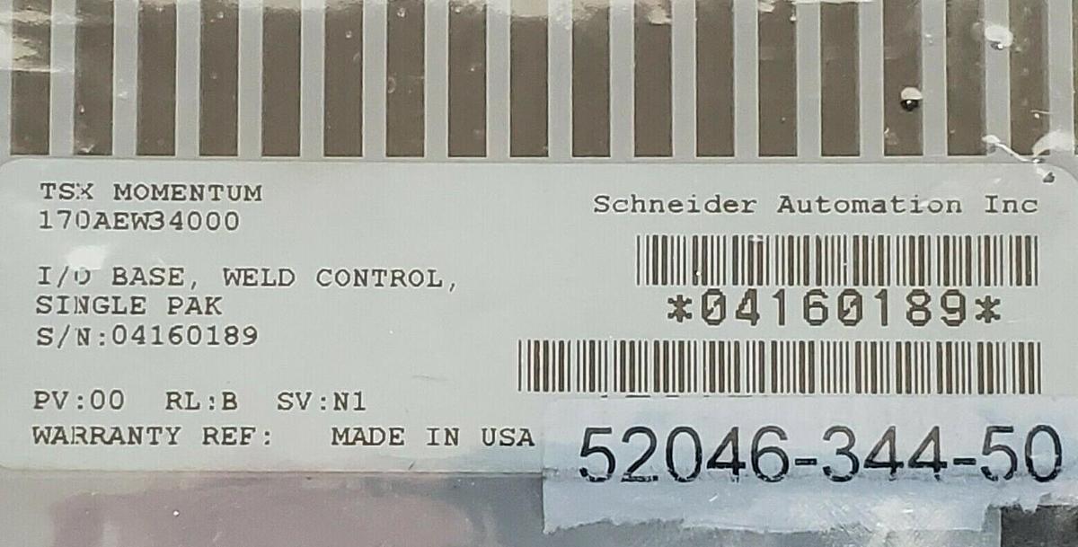 Used NIB SCHNEIDER / SQUARE D 170LNT71000 DEVICENET ADAPTER W/ 170AEW34000 BASE