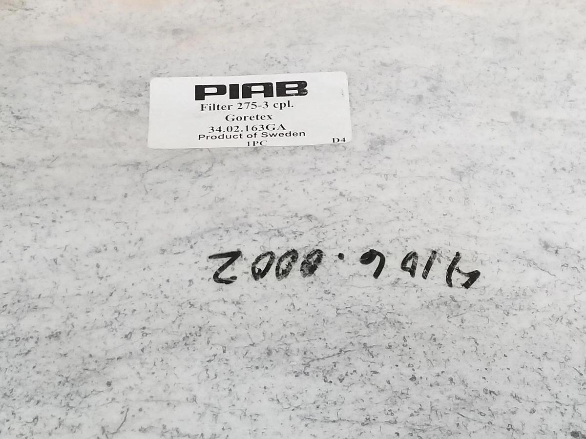 NEW PIAB 34-02-163GA GORETEX CONVEYOR FILTER 275-3 CPL. 34.02.163GA 3402163GA