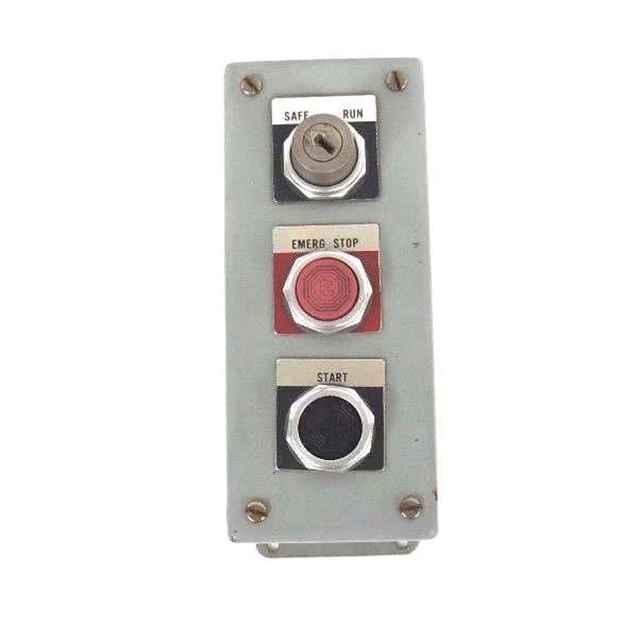 Used HOFFMAN E3PB CONTROL PANEL ENCLOSURE W/ ALLEN BRADLEY 800T-H31 SER. N , 800T-A