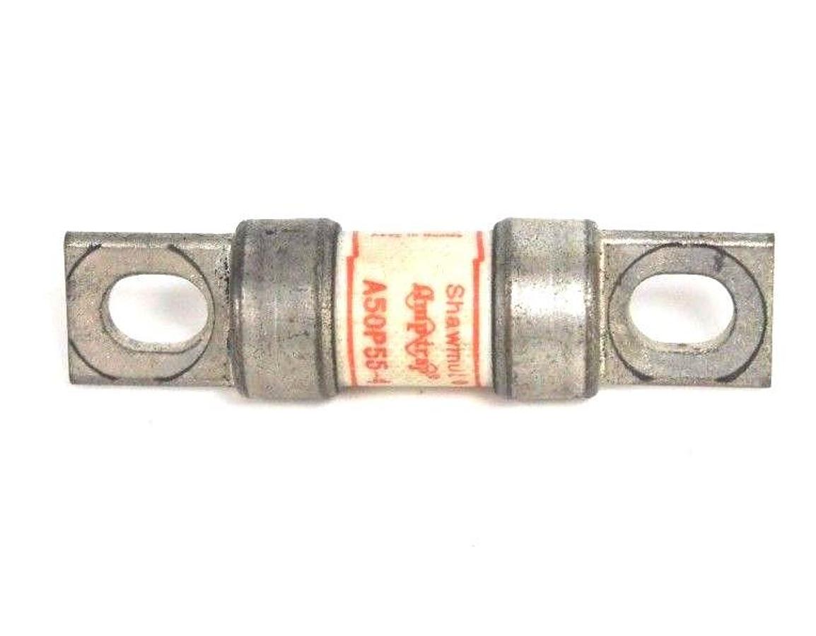 Used GOULD SHAWMUT A50P55-4 AMPTRAP FUSE FORM 101, 35 A, 500VAC, A50P554