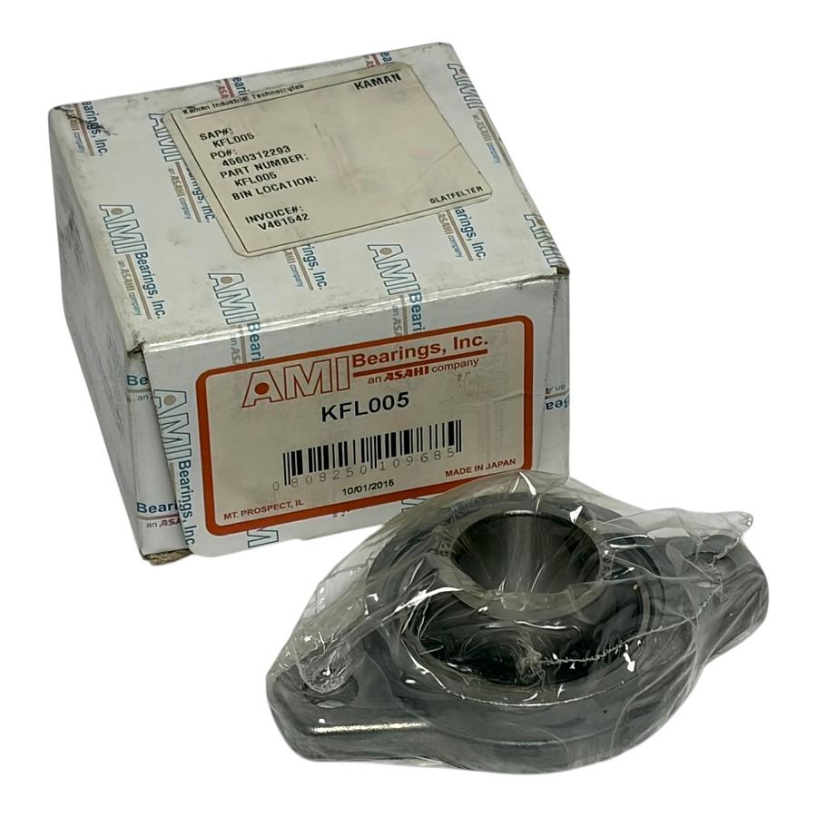 Used AMI Bearings KFL005 2-Bolt Flange Bearing Unit 25mm New Surplus