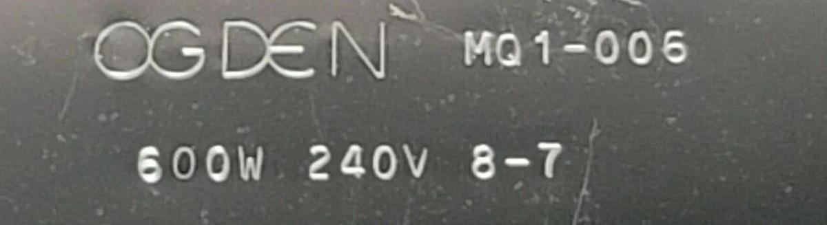 LOT OF 4 NEW OGDEN M01-006 HEAT ELEMENTS M-1006, 600W, 240V