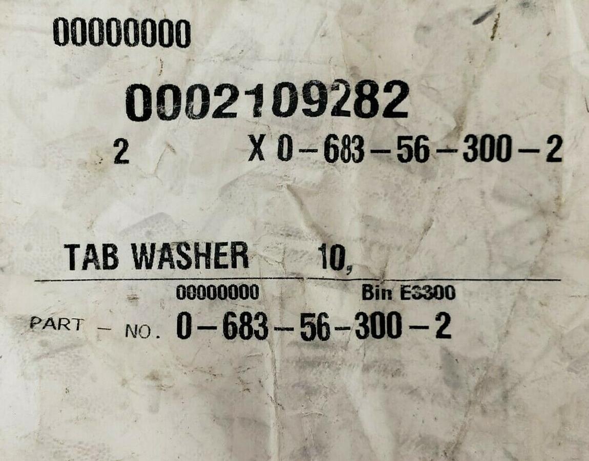 Used LOT OF 2 NEW KRONES 0-683-56-300-2 TAB WASHERS 0683563002