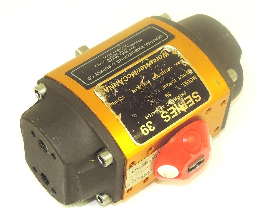 Used WORCESTER SERIES 39 MODEL 10 39 120A R6 PNEUMATIC ACTUATOR 120PSI 1039