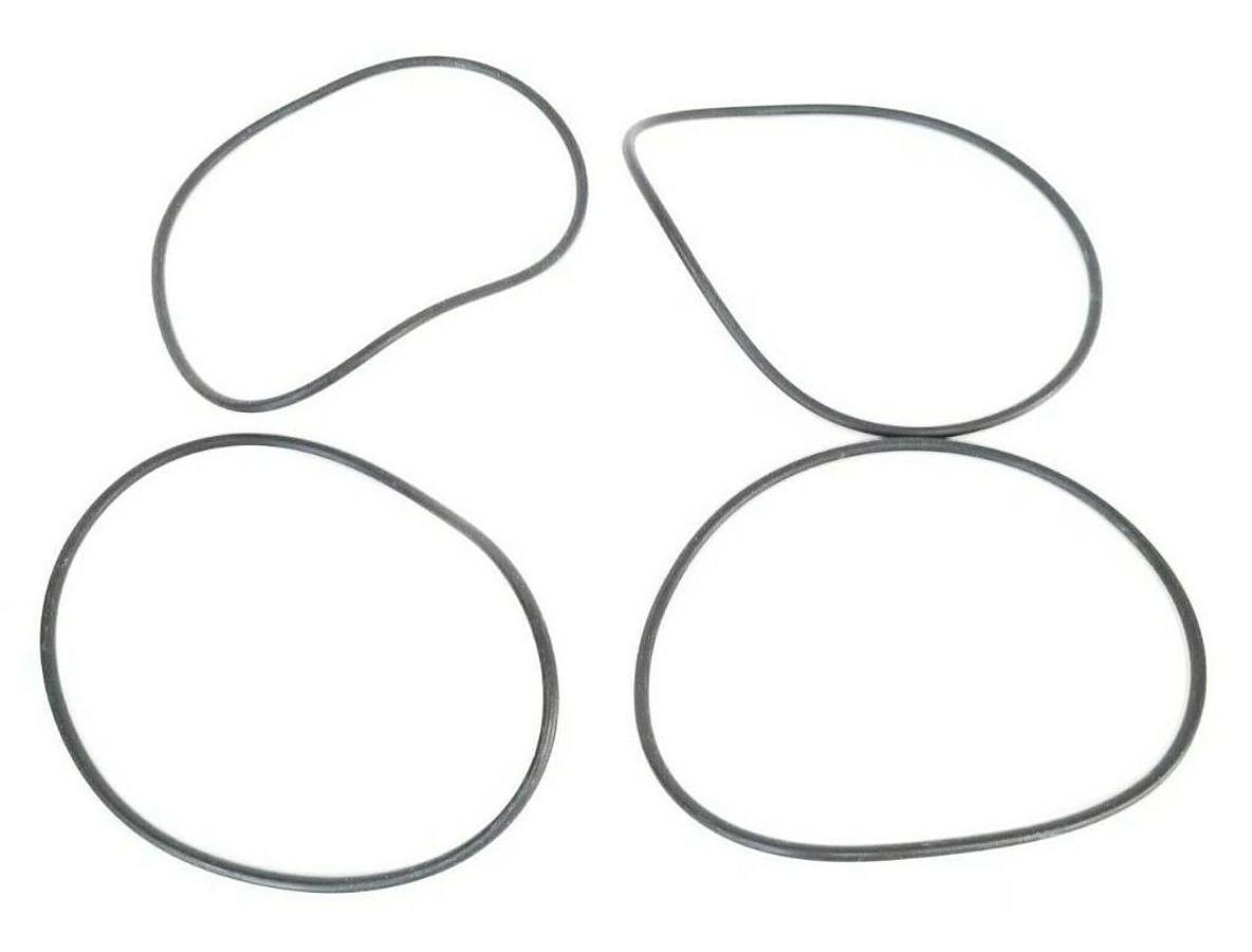 Used LOT OF 4 NEW METRIC BUNA G-180 O-RINGS, 0672-THMF, 179.3 X 5.7 MM
