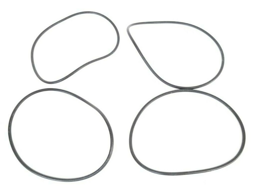 Used LOT OF 4 NEW METRIC BUNA G-180 O-RINGS, 0672-THMF, 179.3 X 5.7 MM