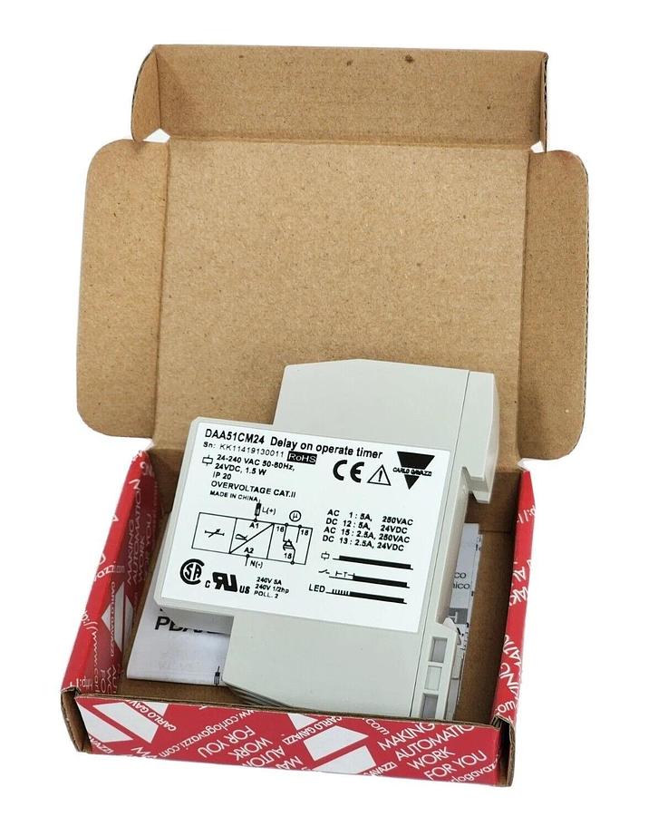Used NIB CARLO GAVAZZI DAA51CM24 TIME DELAY RELAY