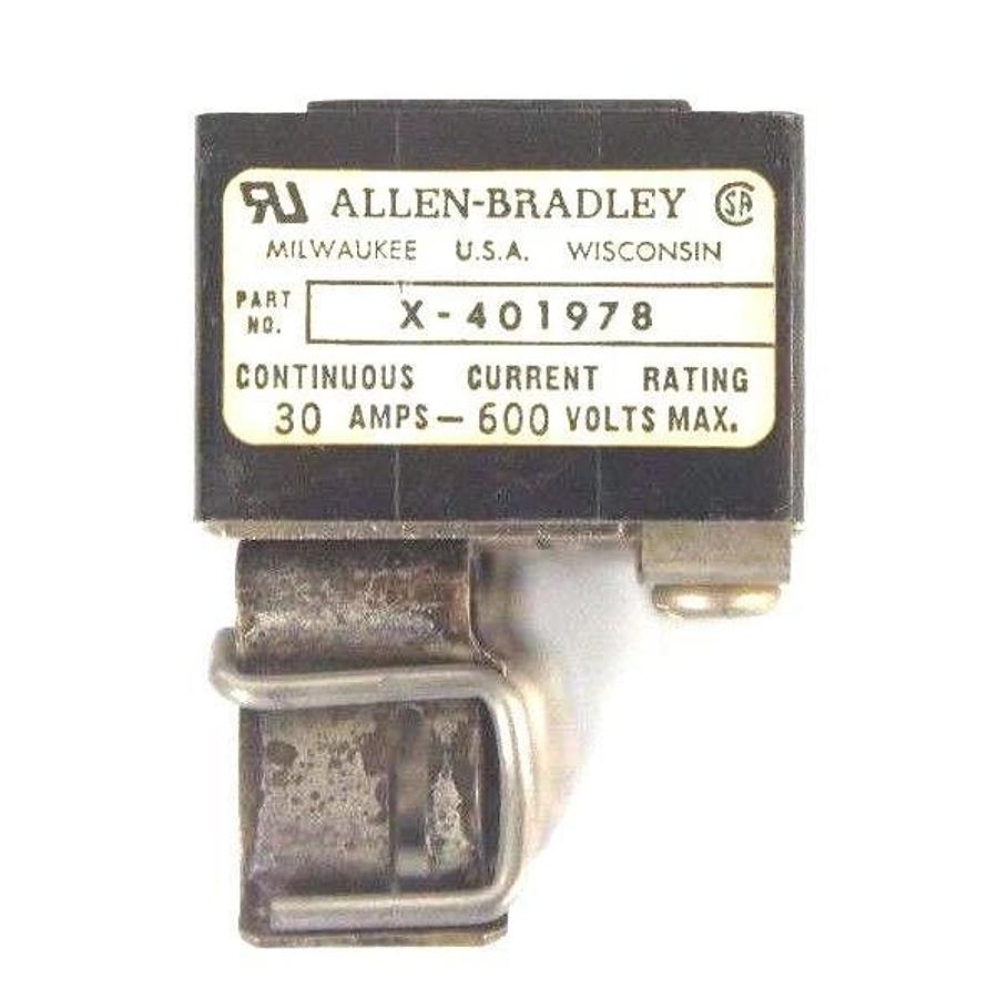 Used LOT OF 9 ALLEN BRADLEY X-401978 FUSE BLOCK 30AMP 600 VOLT MAX X401978