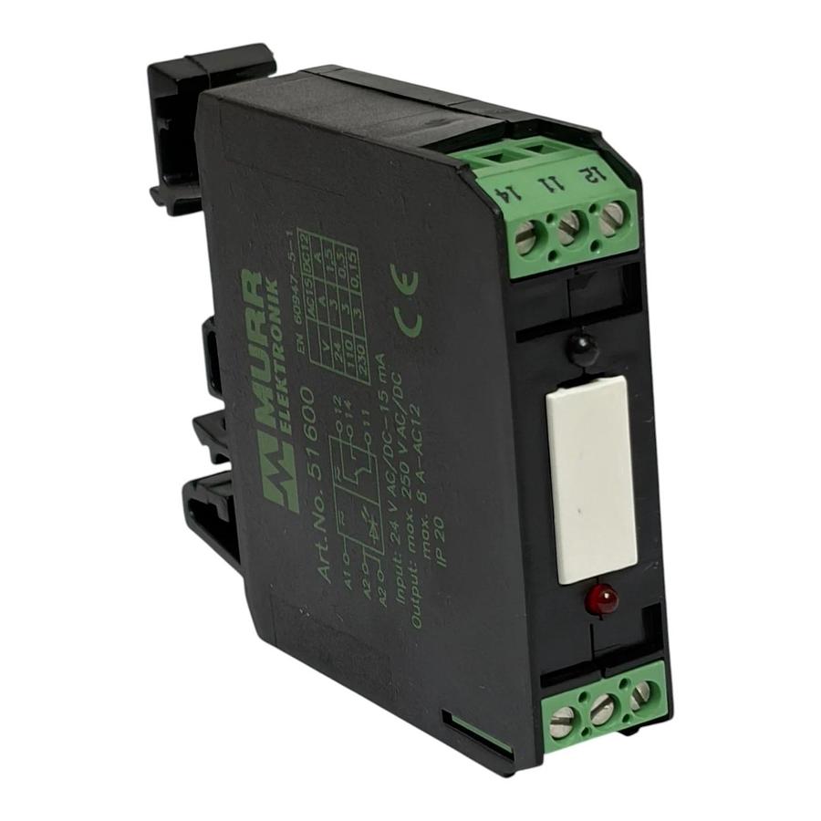 Murrelektronik 51600 Interface Relay Module 24V AC/DC 8A 250V DIN Rail - NSNP