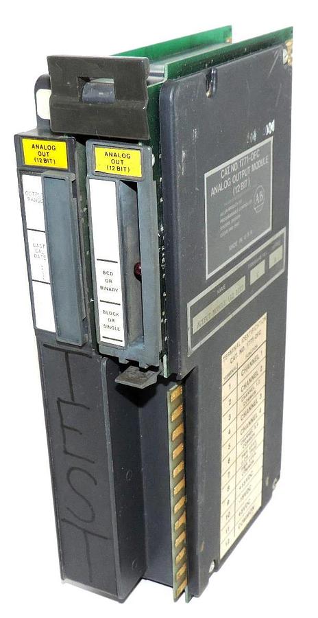Used ALLEN BRADLEY 1771-OFC ANALOG OUTPUT MODULE 1771-OFE (12 BIT) F/W REV. C SER. A