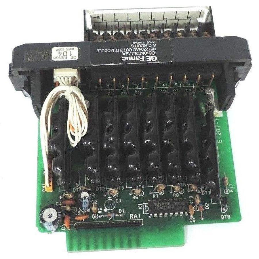 Used GE FANUC IC610MDL179A OUPUT MODULE 115/230VAC 8 CIRCUITS