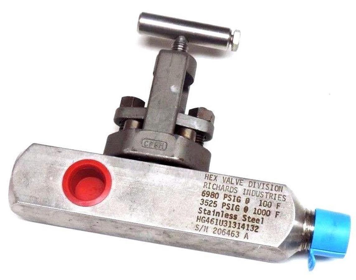 NIB HEX VALVES HG461U31314132 BLEED VALVE STAINLESS STEEL 6980PSIG