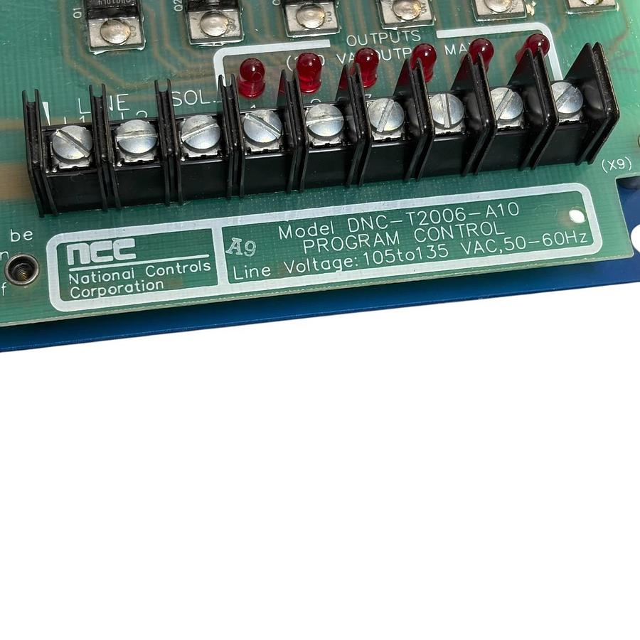 National Controls Corp NCC DNC-T2006-A10 Dust Collector Timer Board New Surplus