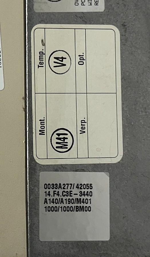 Used KEB 14.F4.C3E-3440 / 14F4C3E3440 KEBCO F4 COMBIVERT AC DRIVE 10HP 2/4P REPAIRED