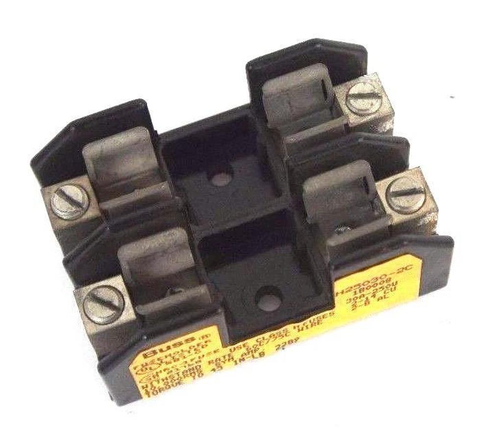 Used COOPER BUSSMANN H25030-2C FUSEHOLDER H250302C, 30A-250V
