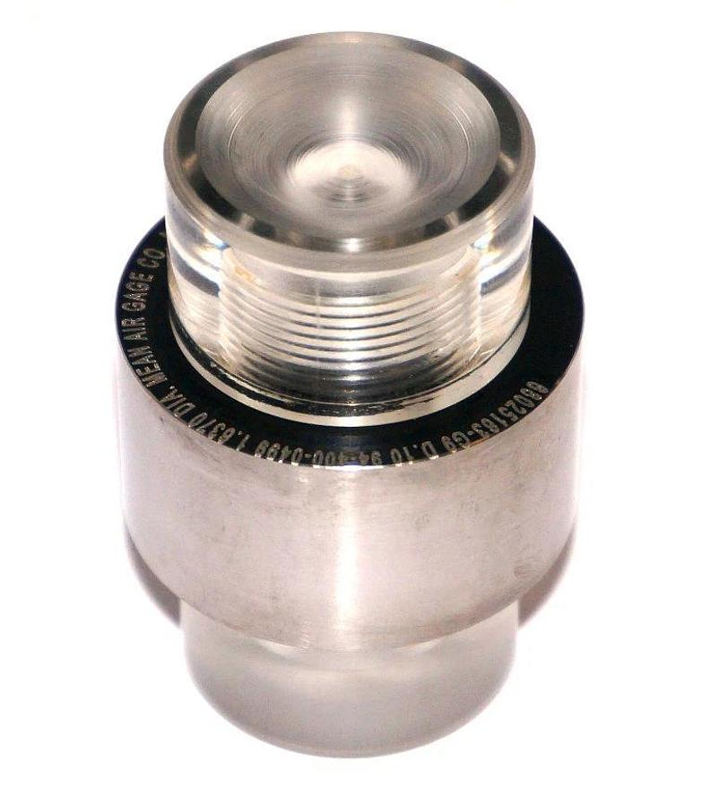 NEW MEAN AIR GAGE CO. 68025163-G9 PLUG GAGE 94-400-0499 1.6370 DIA. A-187762