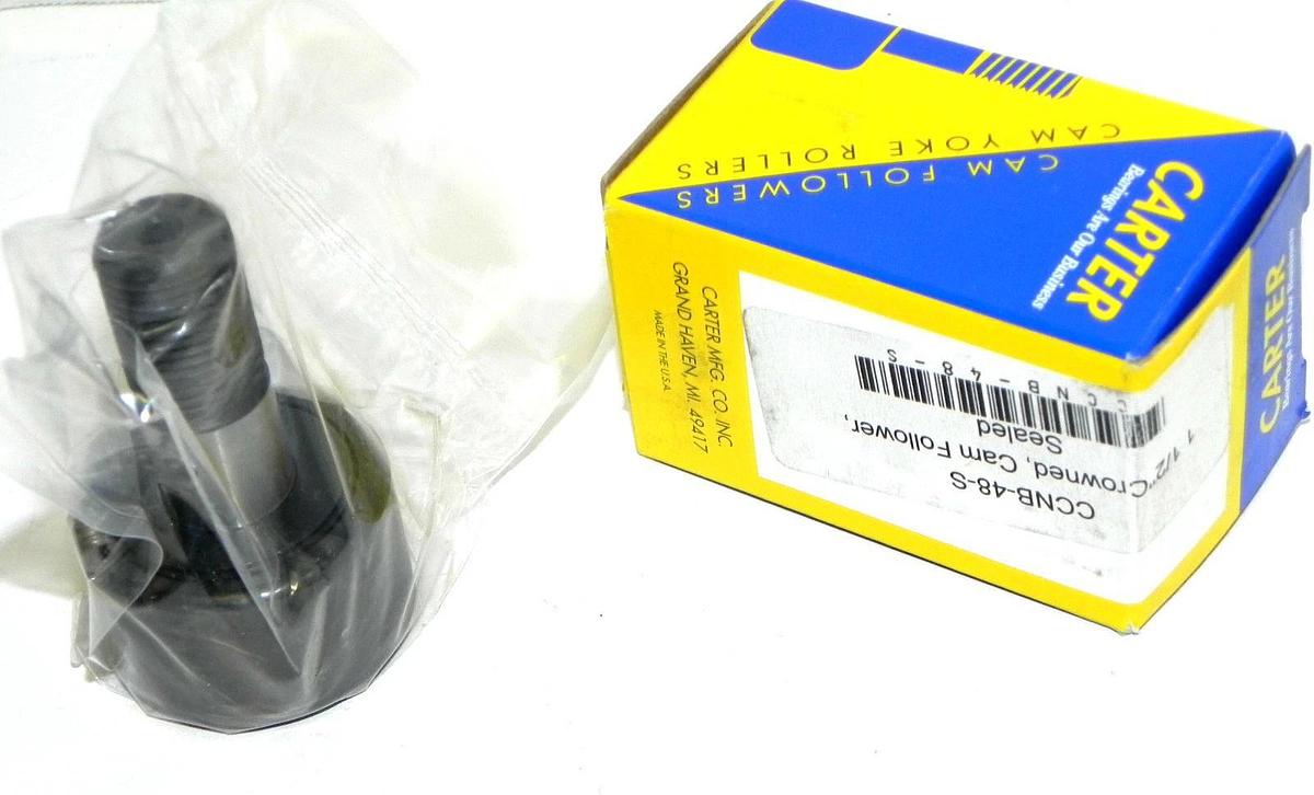 Used NIB CARTER CCNB-48-S CROWNED 1-1/2 CAM FOLLOWER CCNB48S