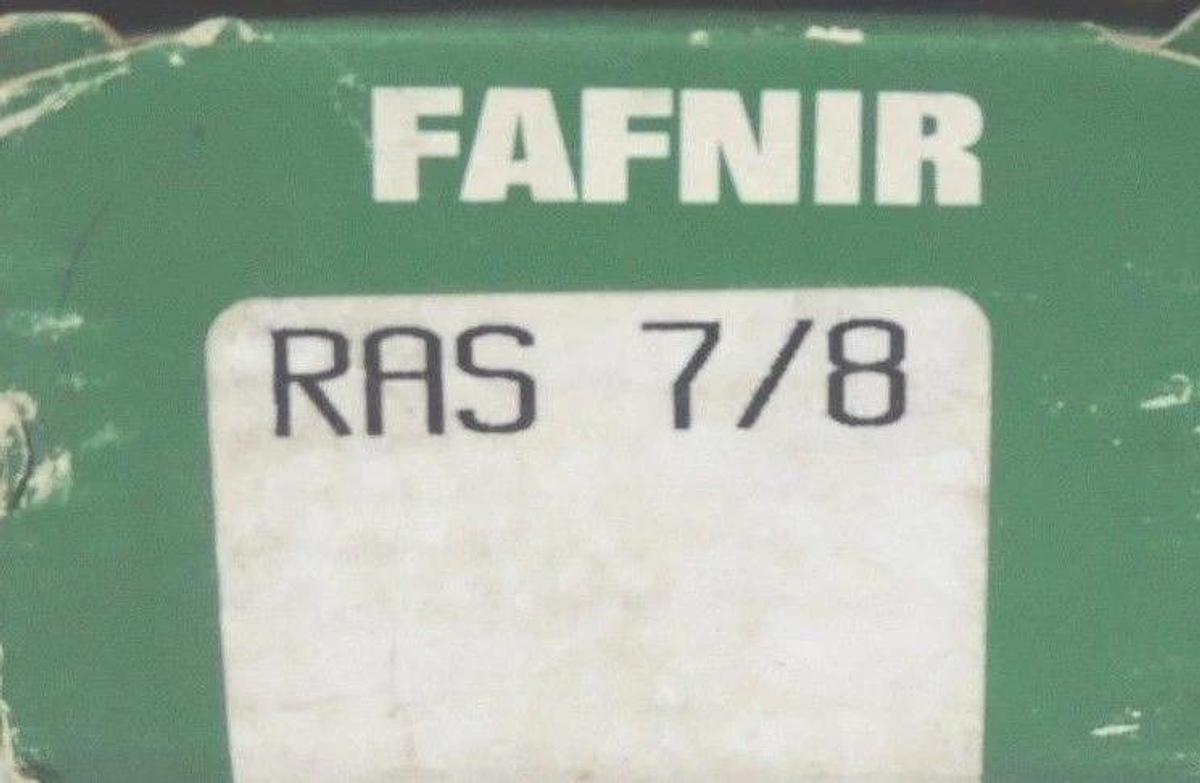 Used NIB FAFNIR RAS 7/8 PILLOW BLOCK BEARING RAS78