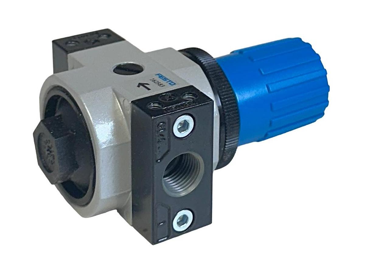 Used NEW FESTO LR-1/4-D-7-MINI / 162583 PRESSURE REGULATOR 7BAR 105PSI 0.7MPa NSMP