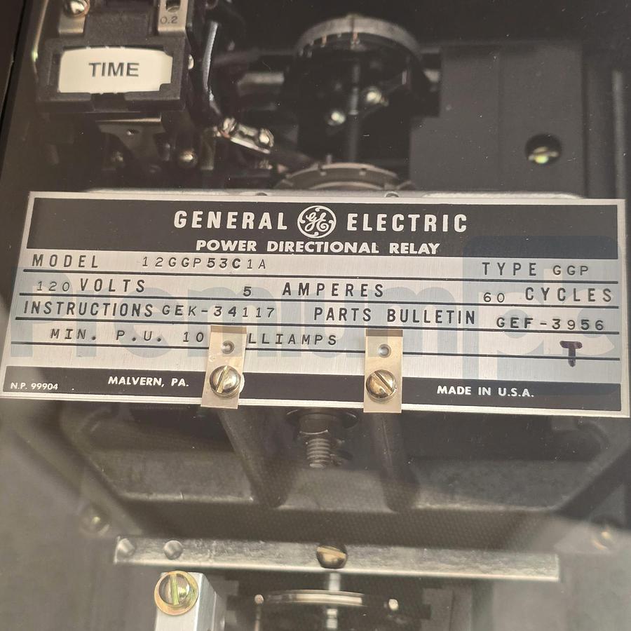 Used GE General Electric 12GGP53C1A Power Directional Relay GGP 53C1A 120V/60Hz 5A