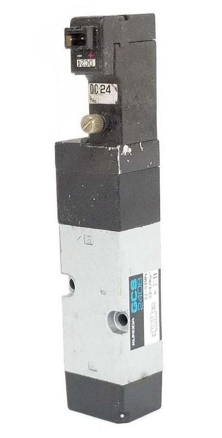 Used KURODA GCS2408 VALVE GCS-2408, 0.2~0.8 MPa, DC 24