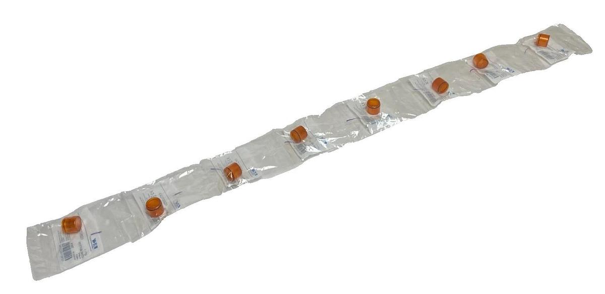 Used Lot of 8 Eaton 10250TC43 Amber Lens Button Series A4 Plastic 30.5mm NSFS