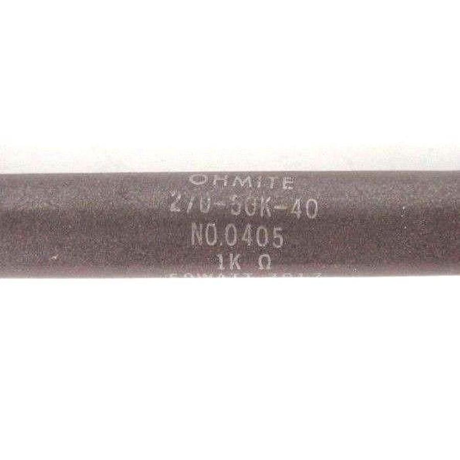 Used LOT OF 10 NEW OHMITE 270-50K-40 RESISTORS 1K OHMS, 50 WATT, 7917, NO. 0405