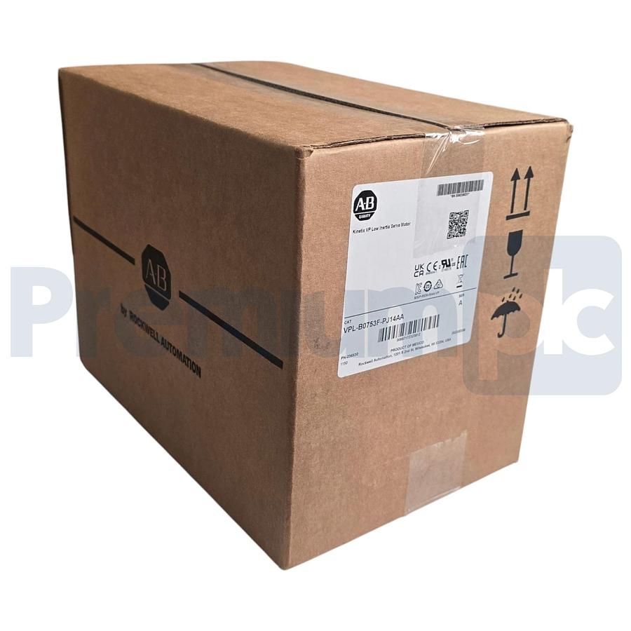 Used Sealed Allen Bradley VPL-B0753F-PJ14AA /A Kinetix VP Servo Motor w/ 24V Brake