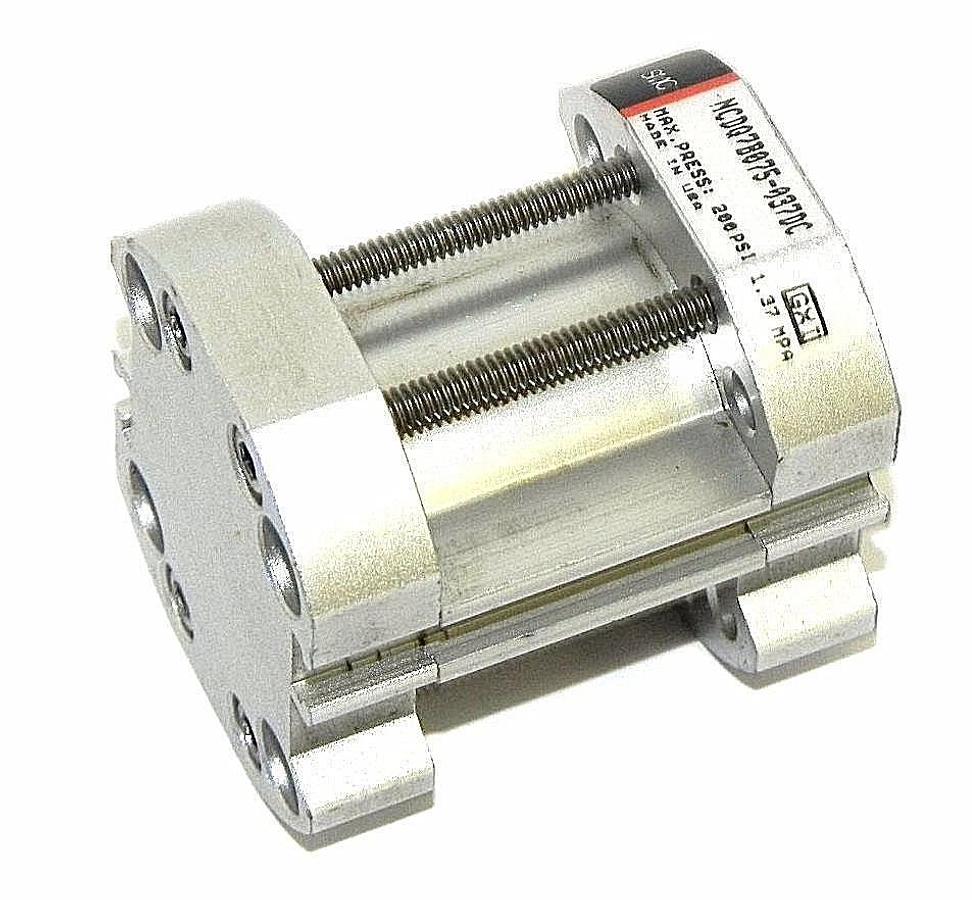 NEW SMC NCDQ7B075-037DC COMPACT CYLINDER NCDQ7B075037DC 200PSI, 1.37MPA