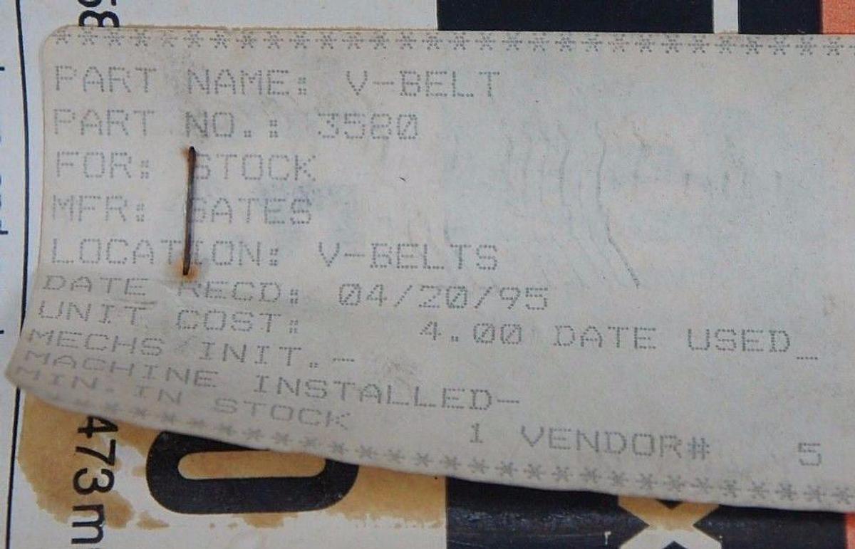 LOT OF 11 NEW GATES TRUFLEX V BELTS 5L400 4L700 3580 2550 2540