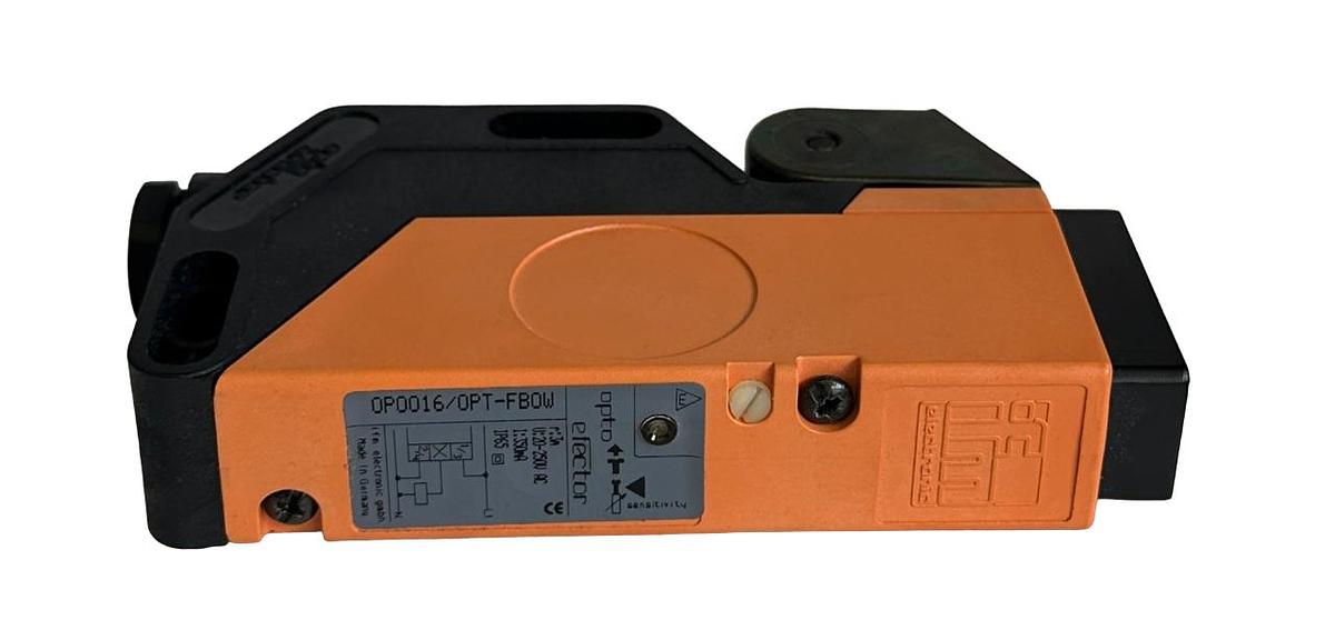 Used NEW IFM EFECTOR OP0016/OPT-FBOW / OPT-FBOW REFLECTION SENSOR 3M 20-250VAC 350mA
