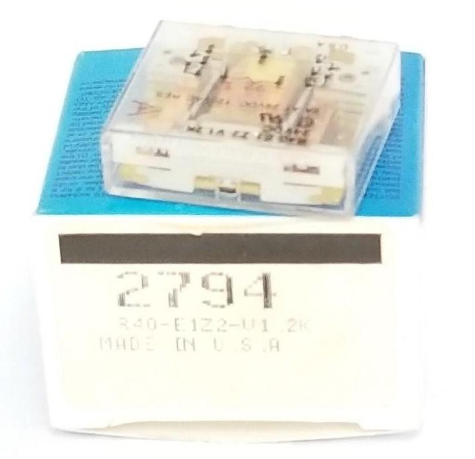Used NIB POTTER & BRUMFIELD R40-E1-Z2-V1.2K RELAY, 2794, 24VDC, R40E1Z2V1.2K