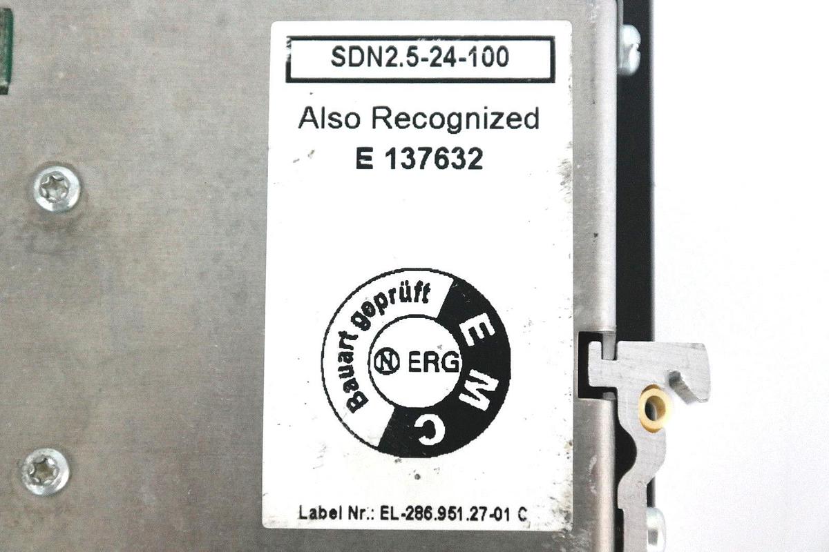 Used SOLA ELECTRIC SDN-2.5-24-100 POWER SUPPLY 24VDC 2.5AMP SDN2524100