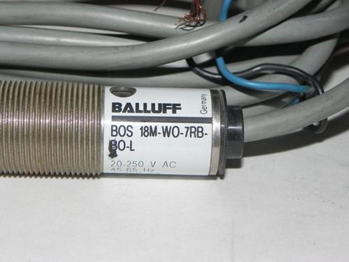 Used BALLUFF BOS18MWO7RBBOL PROXIMITY SWITCH BOS 18M-WO-7RB
