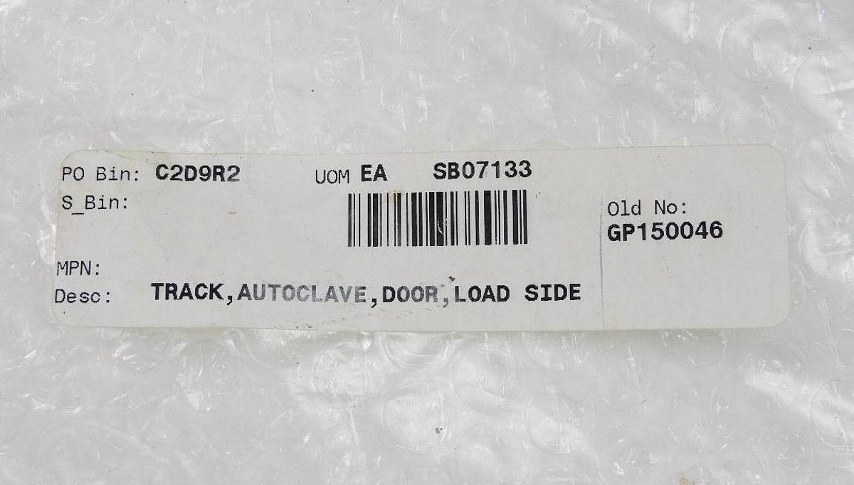 LOT OF 5 NEW FEDEGARI AUTOCLAVI GP150046 AUTOCLAVE LOAD SIDE DOOR TRACKS