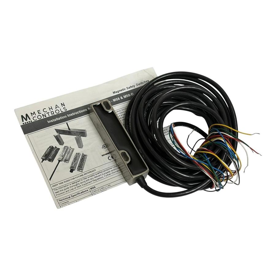 Mechan Controls MS8 Stainless Steel Safety Switch EN14119 Manual