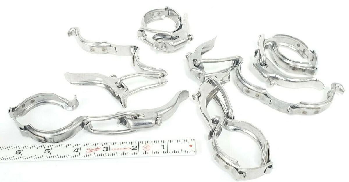 Used LOT OF 6 NEW TRI-CLAMPS 304 13MHLA150 CLAMPS TYPE 13 304 SS 1-1/2''