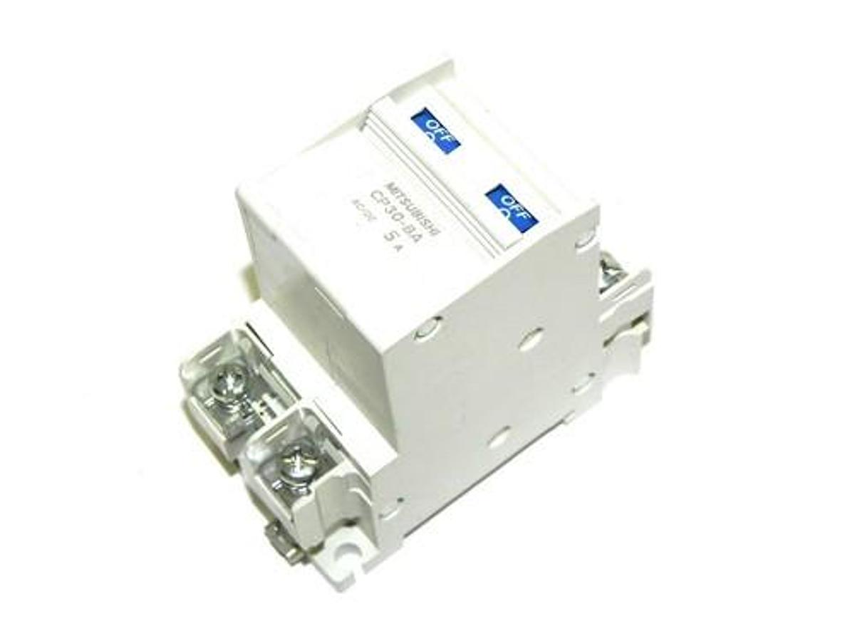 Used MITSUBISHI CP30-BA CIRCUIT PROTECTOR 5A, CP30-BA-5A, 2POLE, CP30BA5A