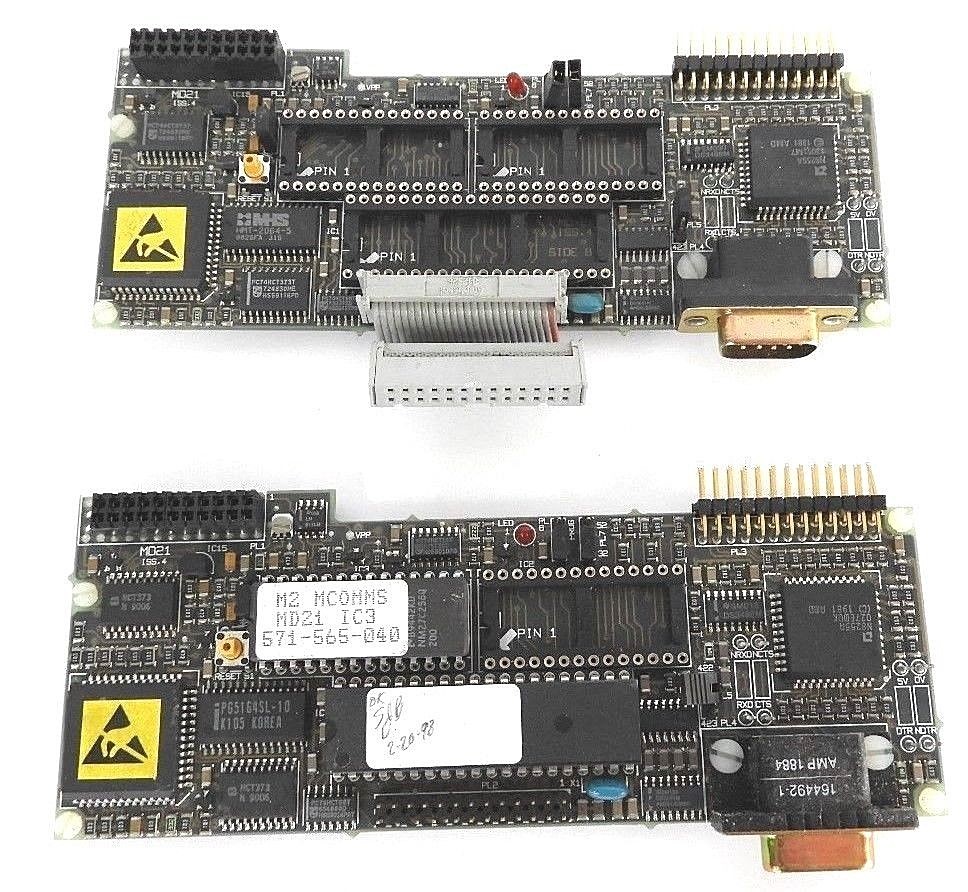 Used LOT OF 2 CONTROL TECHNIQUES 9300-5021 POWER BOARD MODULES 93005021, MD-21 ISS. 4