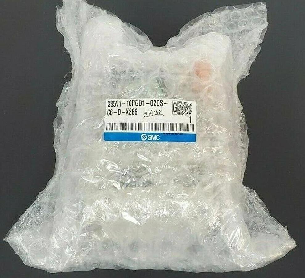 NEW SMC SS5V1-10PGD1-02DS-C6-D-X266 MANIFOLD PLUG-IN SS5V110PGD102DSC6DX266