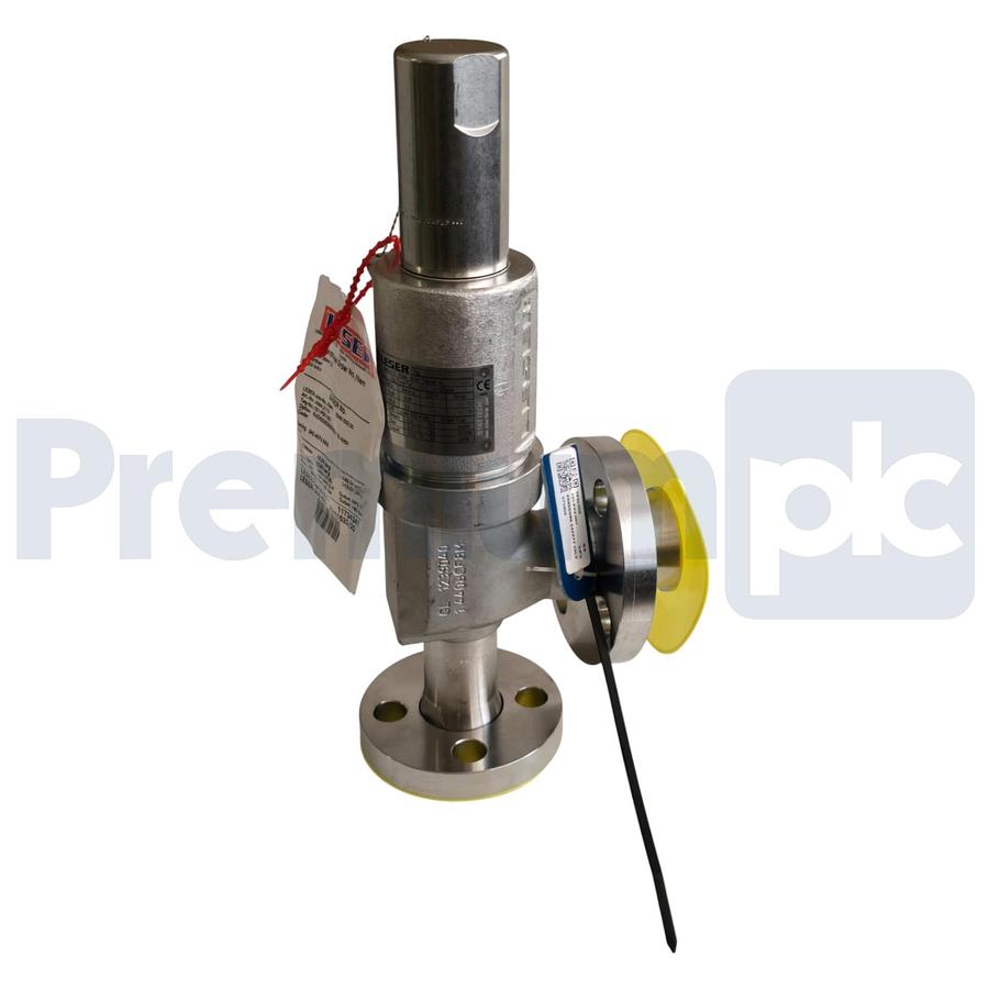 Used LESER 4594.2172 459 S/S Pressure Safety Relief Valve IN 3/4" OUT 1" 145psig NSNP