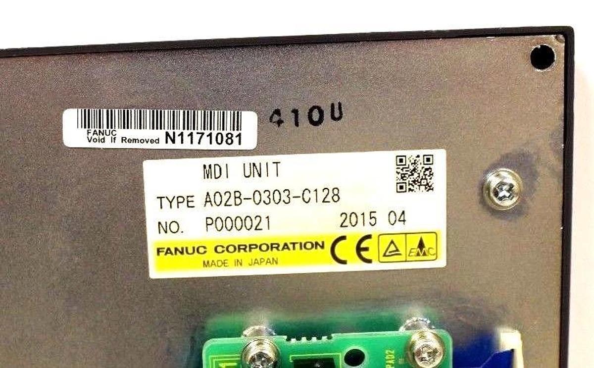Used FANUC A02B-0303-C128  MDI UNIT CONTROL KEYPAD / KEYBOARD A02B0303C128